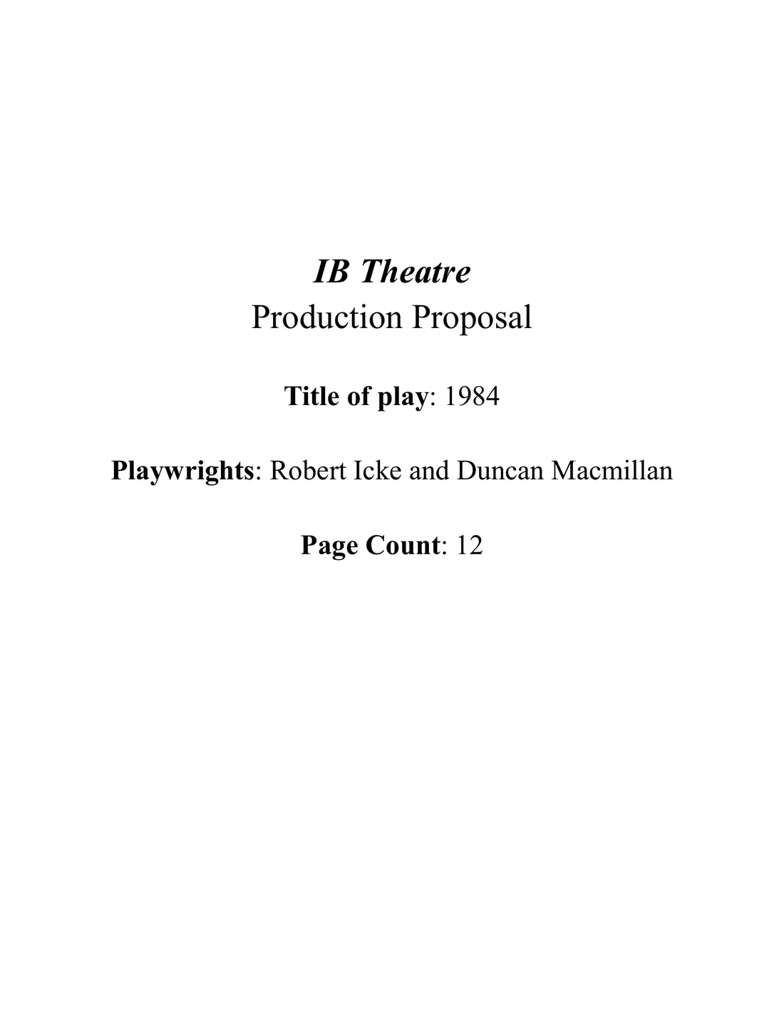 Page 1 of the exemplar